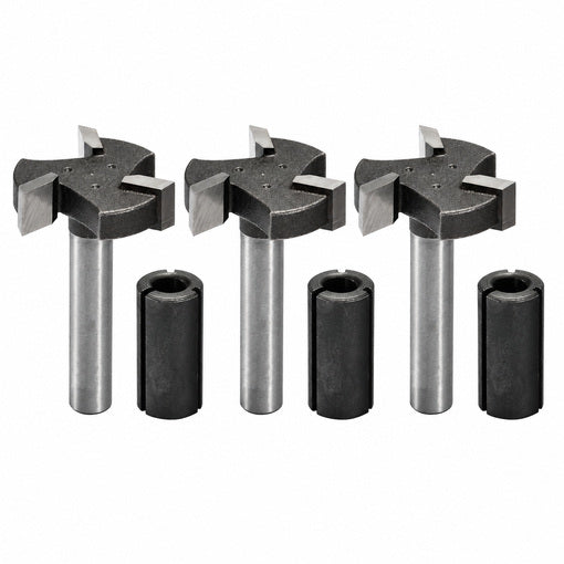 3PCS 3-Flute CNC Spoilboard Surfacing Router Bits