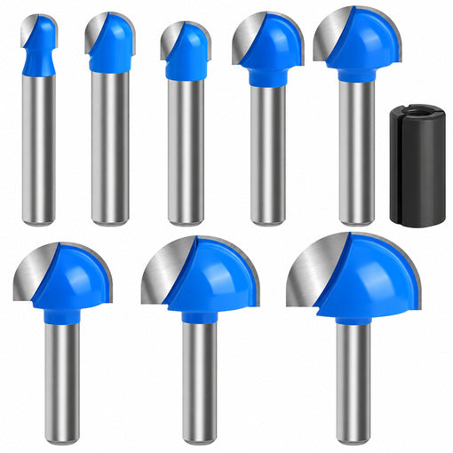 8PCS Core Box Router Bit Set
