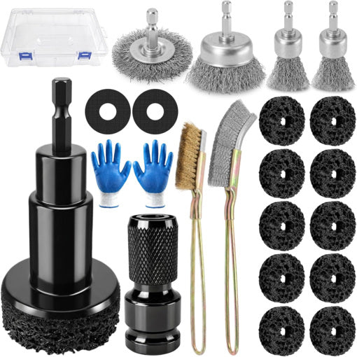 19pcs Wheel Hub Cleaning Tool Kit