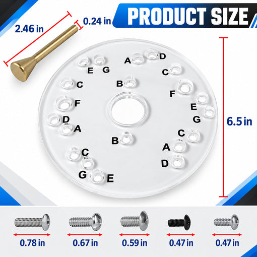 6-1/2 Inch Clear Acrylic Router Base Plate