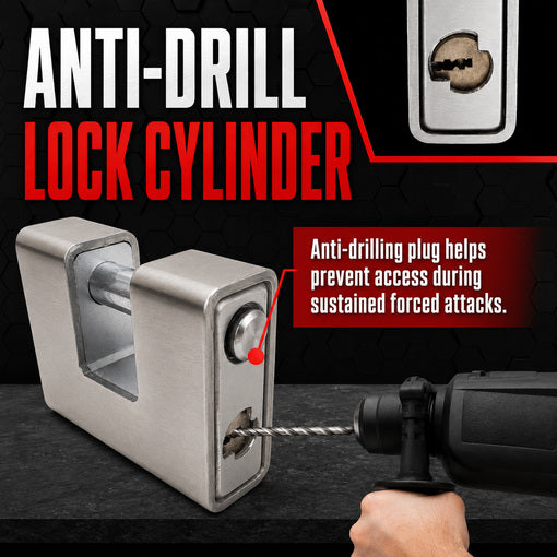 Shipping Container Heavy-Duty Stainless Steel D-Shaped Padlock