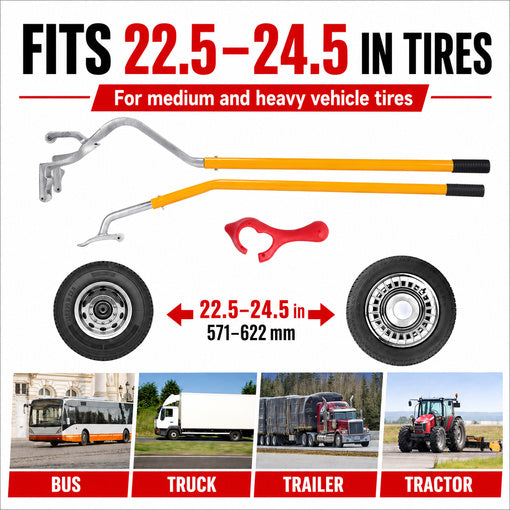 22.5" to 24.5" Semi Truck Tire Changing Tool Set