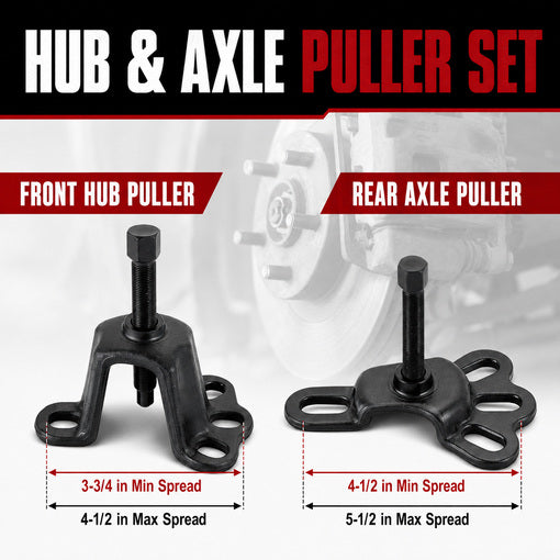 Universal Front & Rear Wheel Hub Puller Set