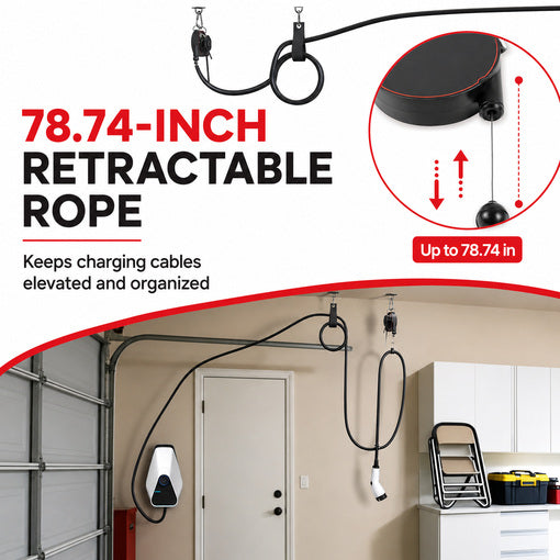 Universal EV Overhead Retractable Cable Management System