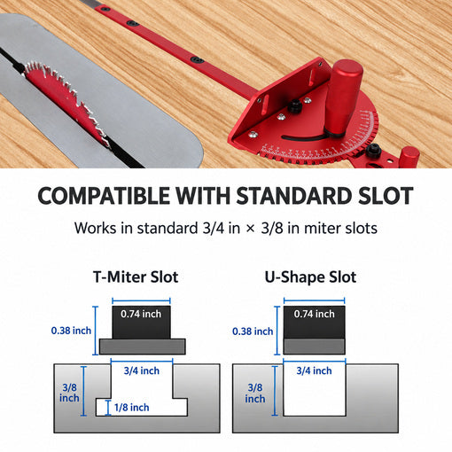Precision Table Saw Miter Gauge