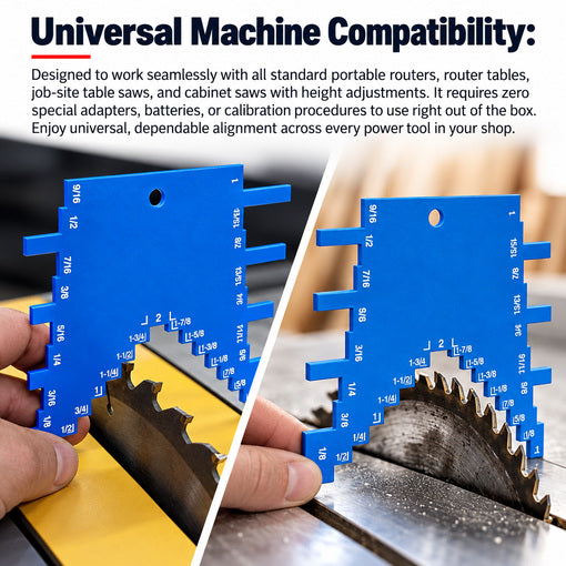 2-in-1 Easy Router & Table Saw Depth Gauge