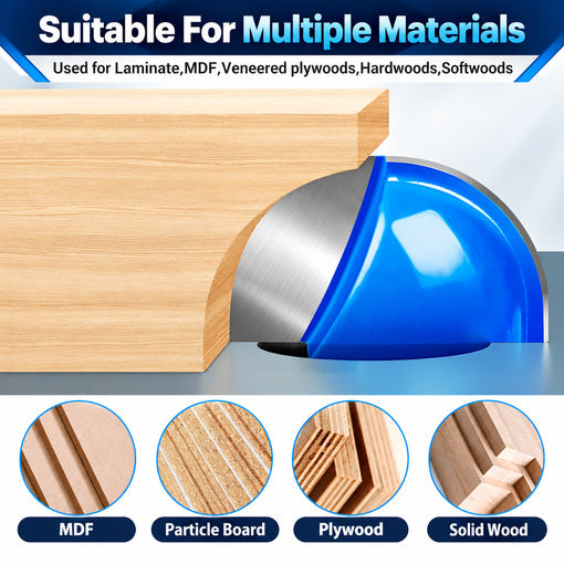 8PCS Core Box Router Bit Set