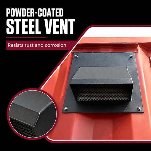 2-Pack Shipping Container Steel Vent with Bug Screen