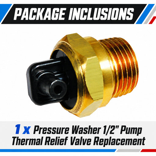 Pressure Washer 1/2" Pump Thermal Relief Valve Replacement