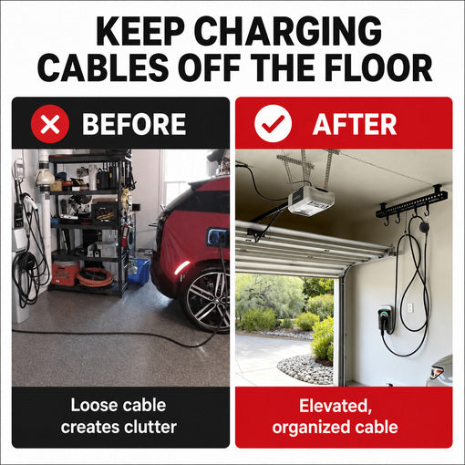 Universal EV Overhead Retractable Cable Management System