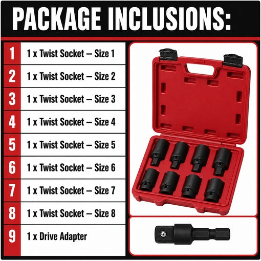 9-Piece Hubcap and Wheel Lock Removal Kit