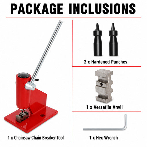 Chainsaw Chain Breaker and Rivet Tool Kit