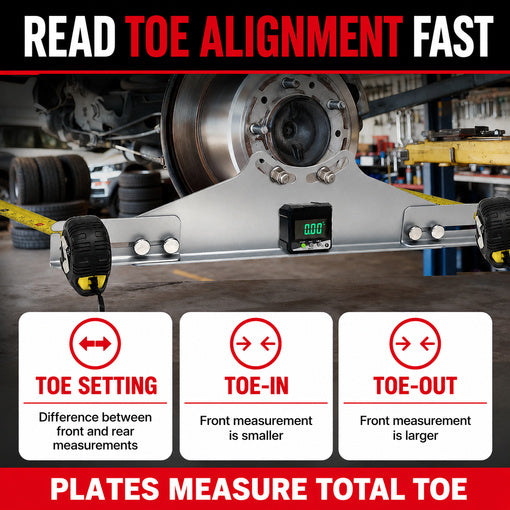 Wheel Toe Alignment Tool Kit with Digital Angle Finder