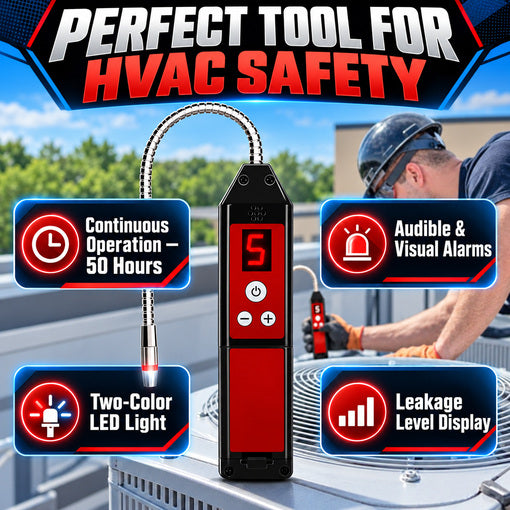 Refrigerant Leak Detector with UV & LED Light for HVAC