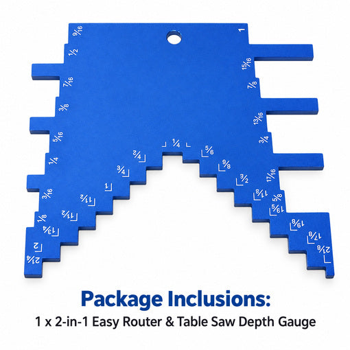 2-in-1 Easy Router & Table Saw Depth Gauge