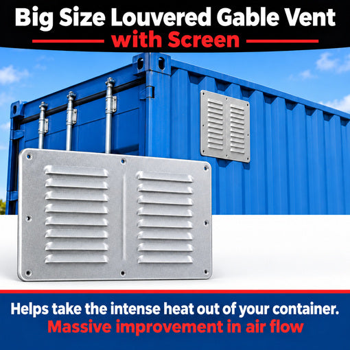 2-Pack Shipping Container Louvered Gable Air Vents