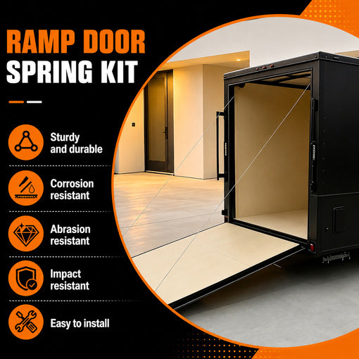 7FT Wide Cargo Trailer Ramp Door Spring Kit
