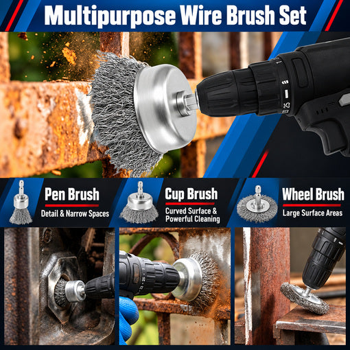 19pcs Wheel Hub Cleaning Tool Kit
