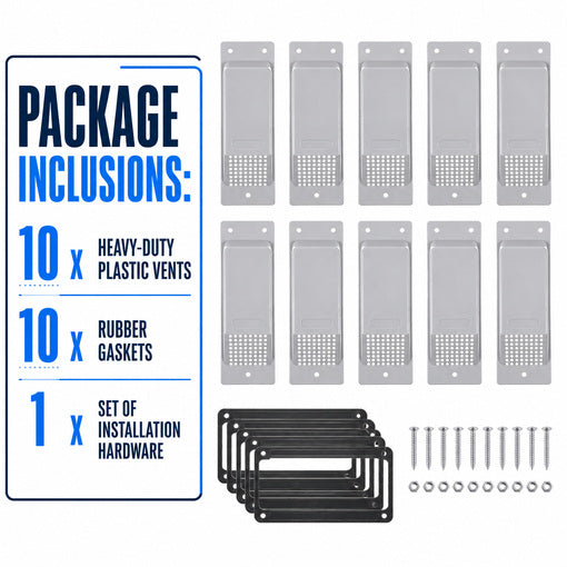 10-Pack Shipping Container Air Vent Kit