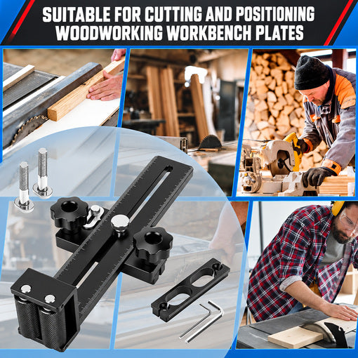2-Roller Thin Rip Table Saw Jig Guide