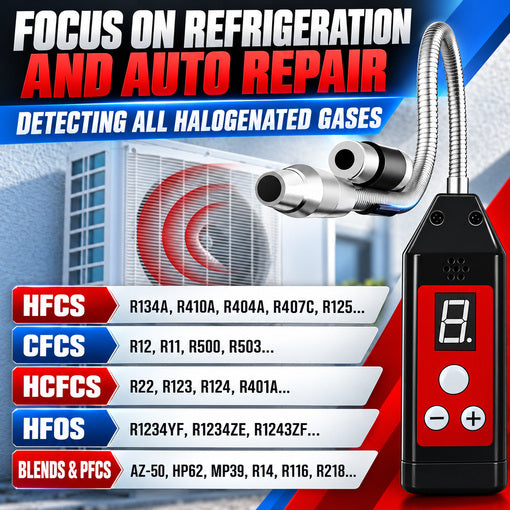 Refrigerant Leak Detector with UV & LED Light for HVAC