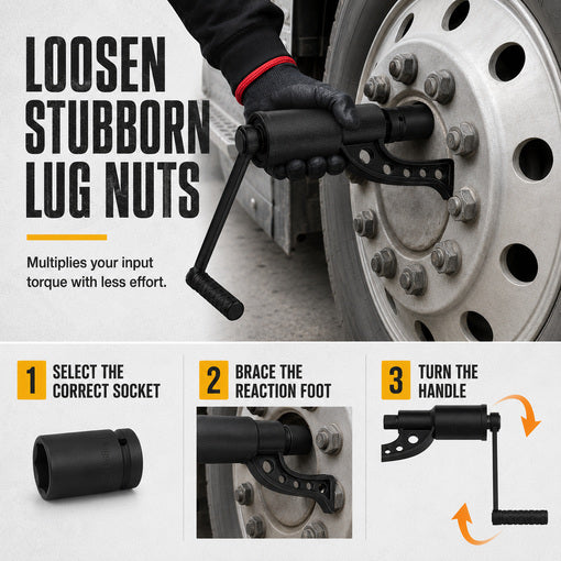1" Drive Heavy-Duty Torque Multiplier Wrench Set