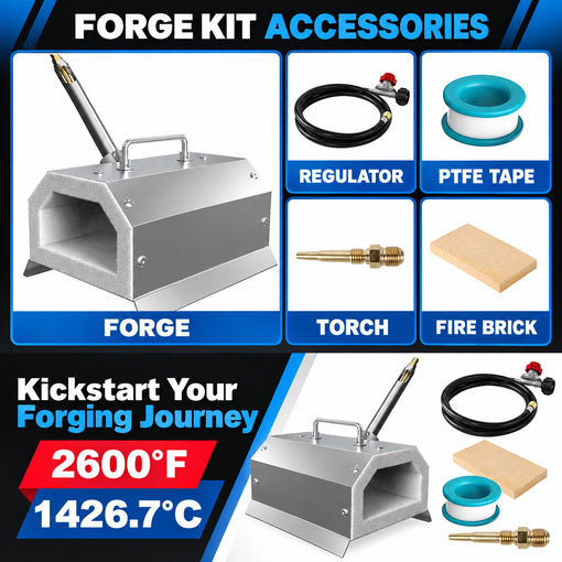 Single Burner Propane Blacksmith Forge Kit