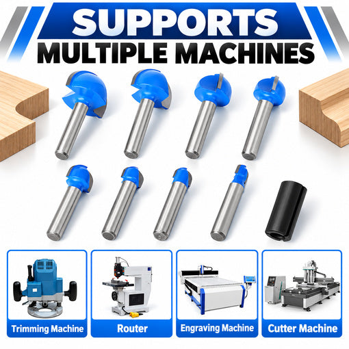 8PCS Core Box Router Bit Set