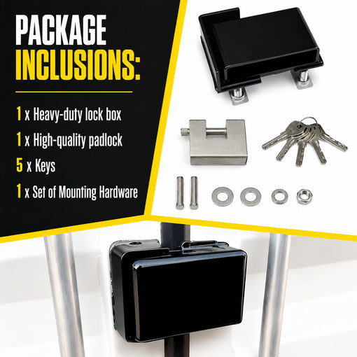Heavy-Duty Bolt-On Shipping Container Lock Box