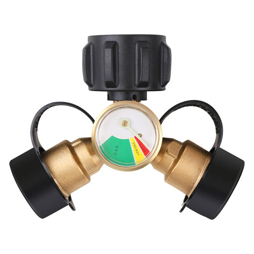 Universal Propane Tank Splitter with Gauge