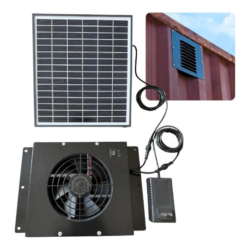 Multi-Powered Shipping Container Wall Vent Fan