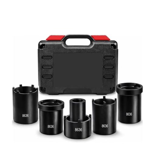 5-Piece Spindle Nut Socket Tool Kit