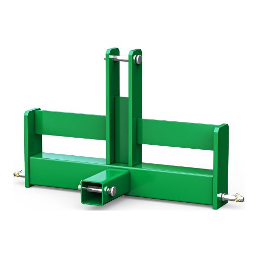 3-Point Hitch Receiver with Suitcase Weight Brackets