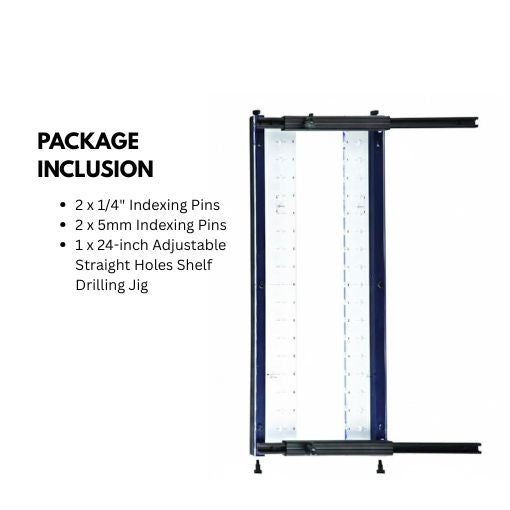 24-inch Adjustable Straight Holes Shelf Drilling Jig