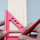 Carpenter Square Hole Scribing Ruler