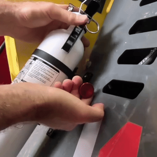 Quick Release Fire Extinguisher Mount