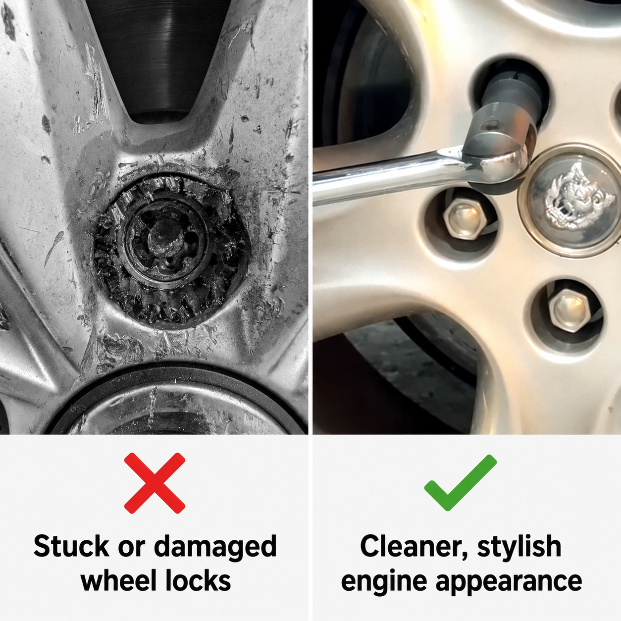 9-Piece Hubcap and Wheel Lock Removal Kit