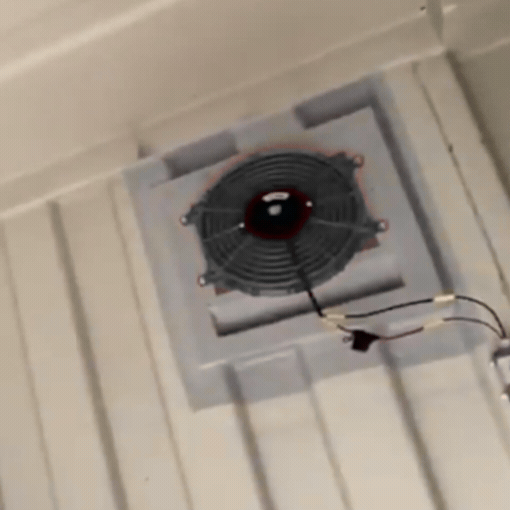 Shipping Container 25W Solar-Powered Exhaust Fan Kit