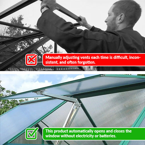 Automatic Greenhouse Vent Opener