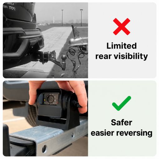 Wireless Magnetic Hitch Backup Camera