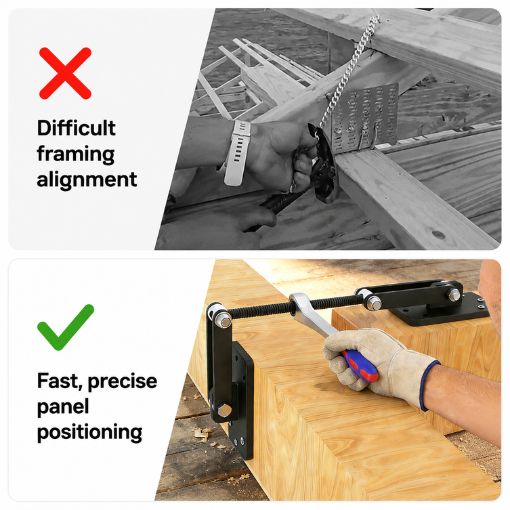 Ratcheting Beam Puller Tool with Plates