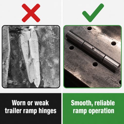 4-Pack Heavy Duty Weld On Trailer Ramp Hinge 10"