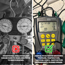 Digital Manifold HVAC Gauge Set