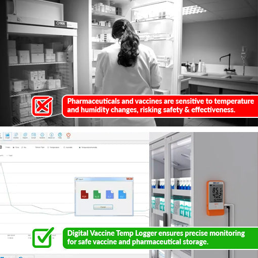 Digital Vaccine Fridge Temperature Data Logger