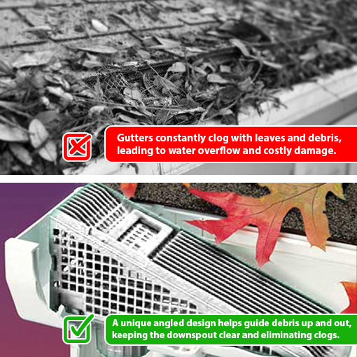 Wedge Downspout Gutter Guard