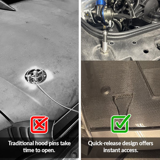 Universal Quick Release Latch Hood Pin Set