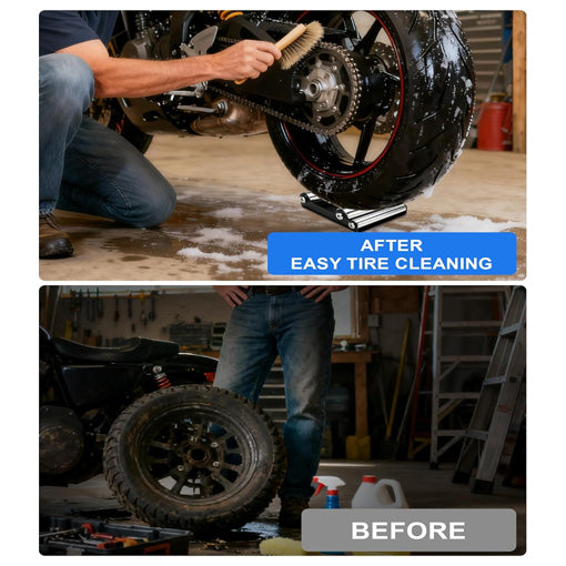 Motorcycle Wheel Cleaning Stand
