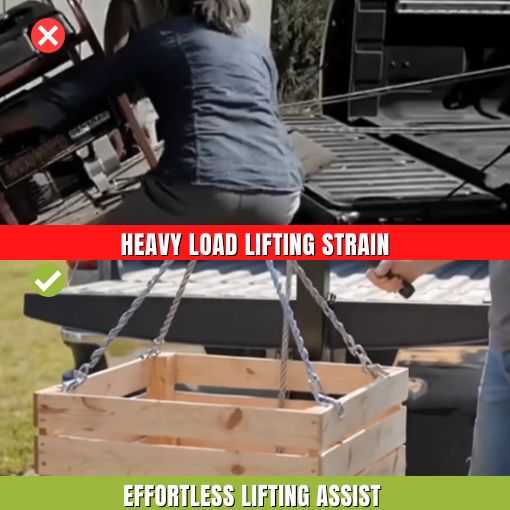 Heavy Duty Hitch-Mounted Lifting System with Platform