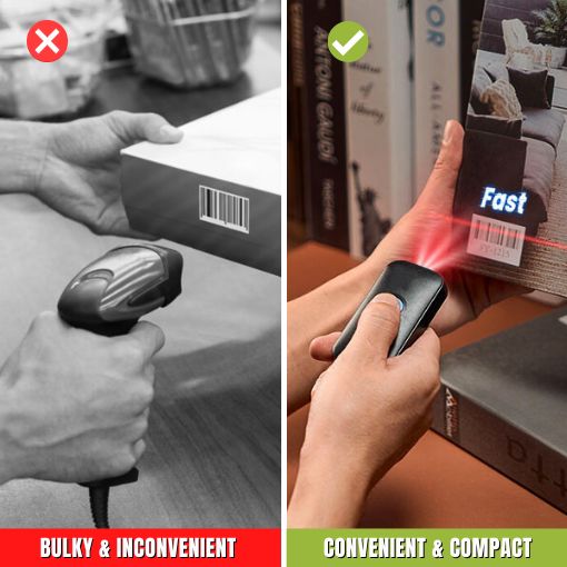 Pocket Mini 1D Bluetooth Barcode Scanner