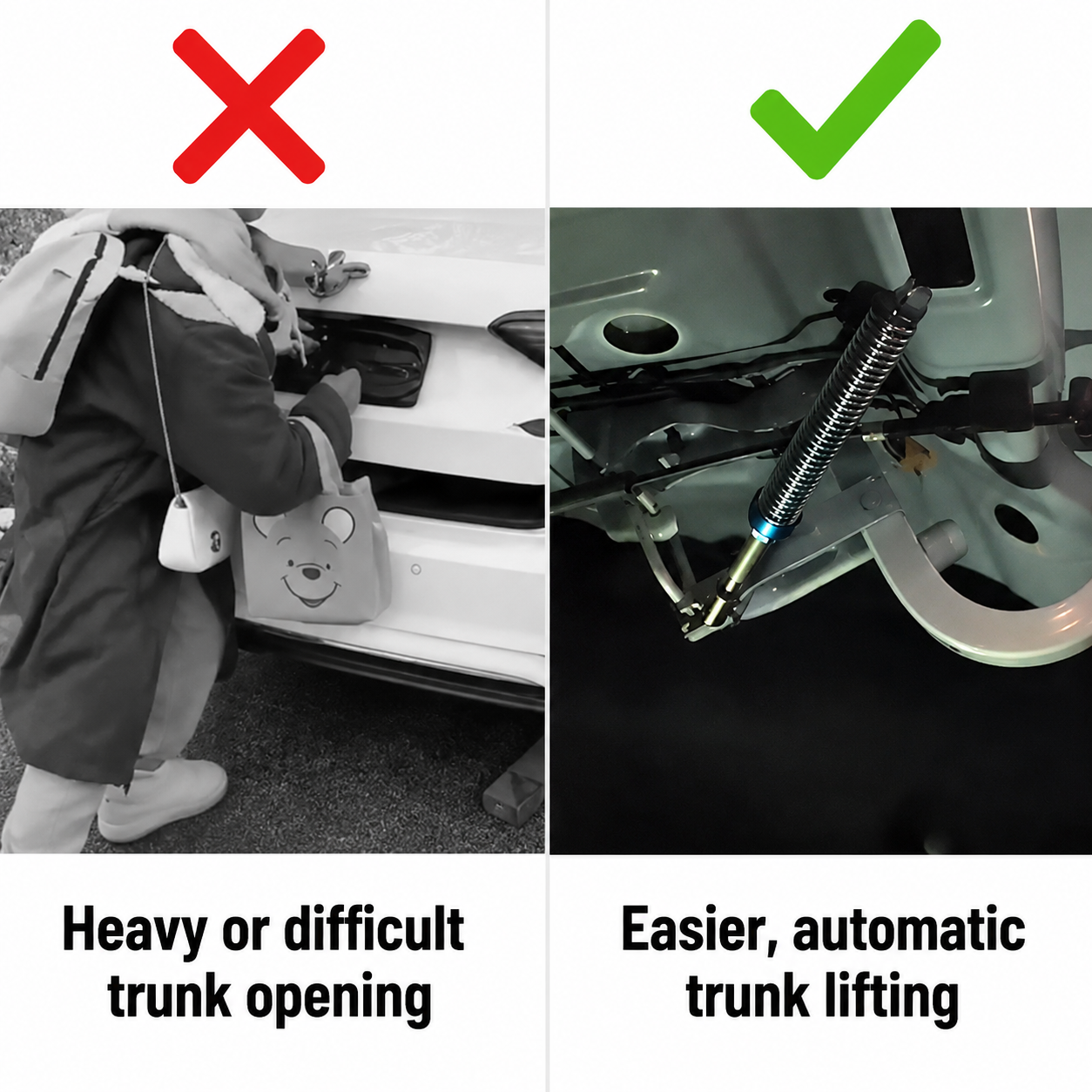 2PCS Car Trunk Automatic Lifting Spring Device